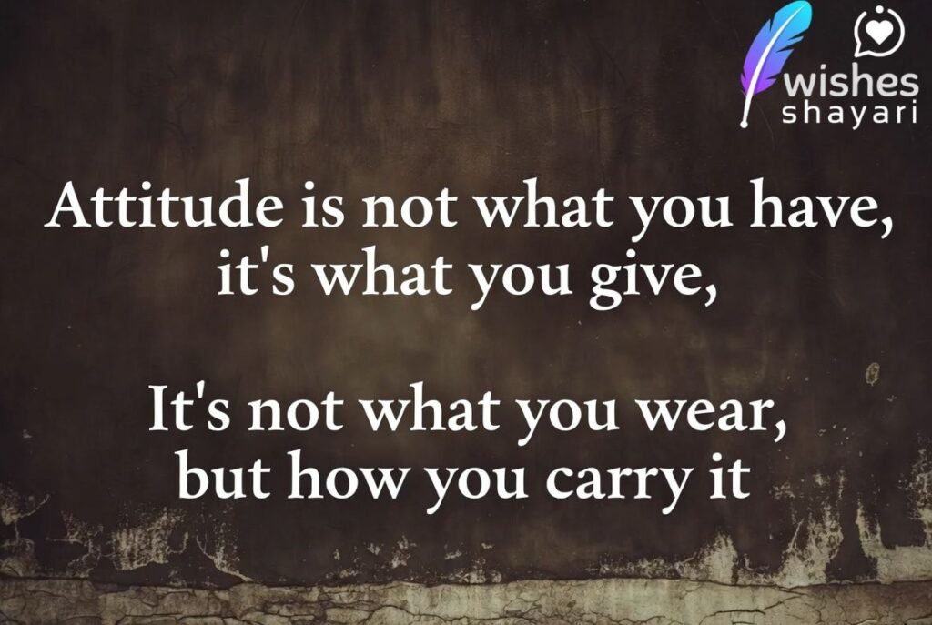 Attitude Lines in English