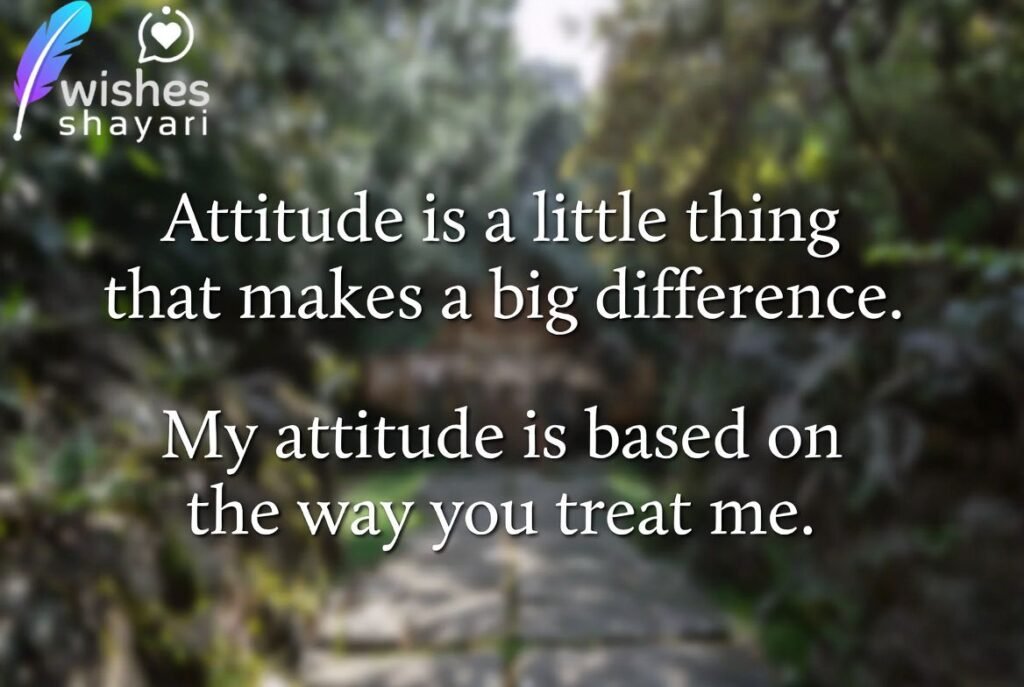 Attitude Thoughts in English