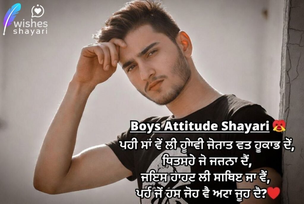 Boys Attitude Shayari in Punjabi