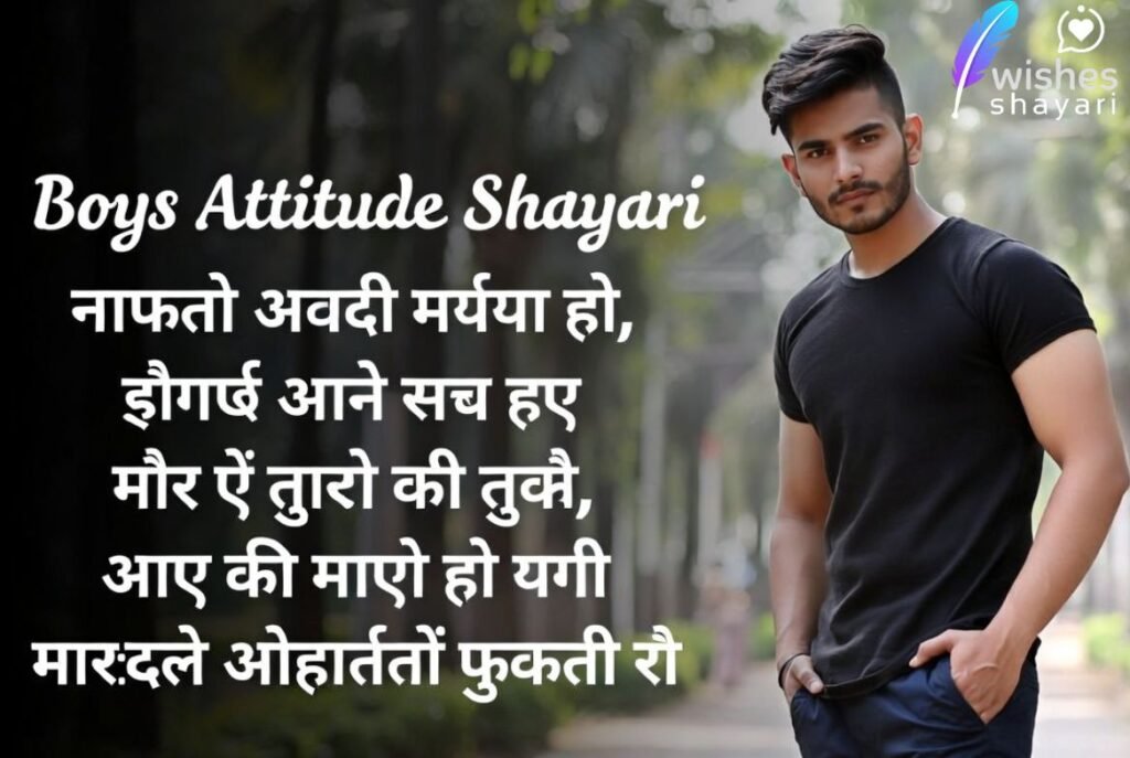 Boys Attitude Shayari Marathi