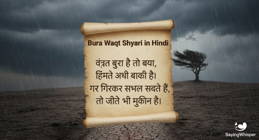 Bura Waqt Shayari in Hindi