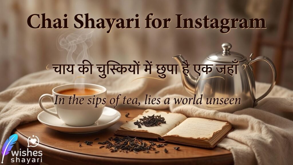 Chai shayari for instagram