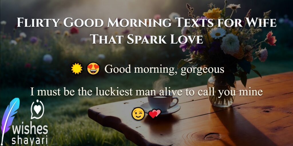Flirty Good Morning Texts for Wife That Spark Love