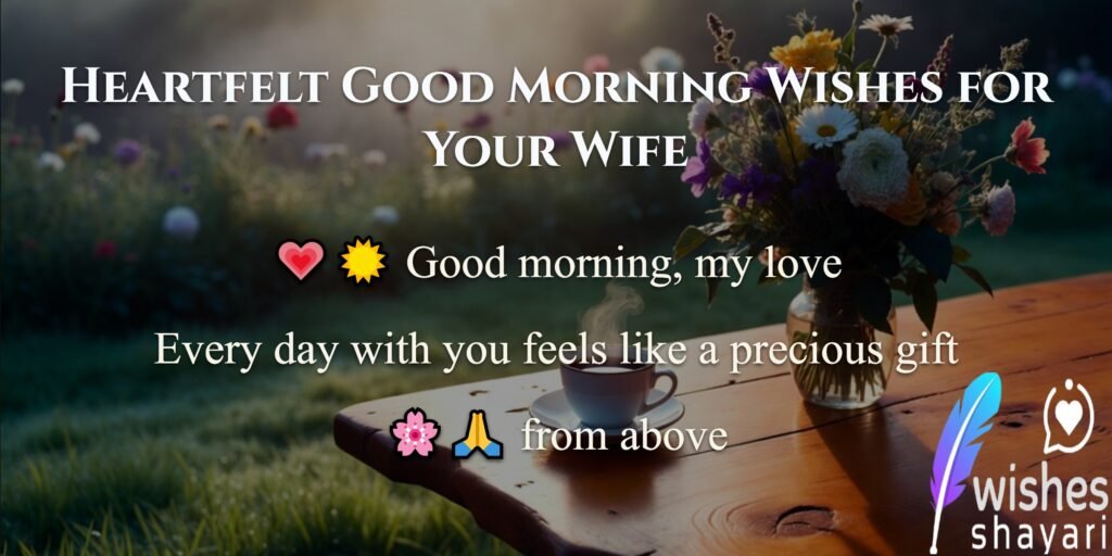 Heartfelt Good Morning Wishes for Your Wife