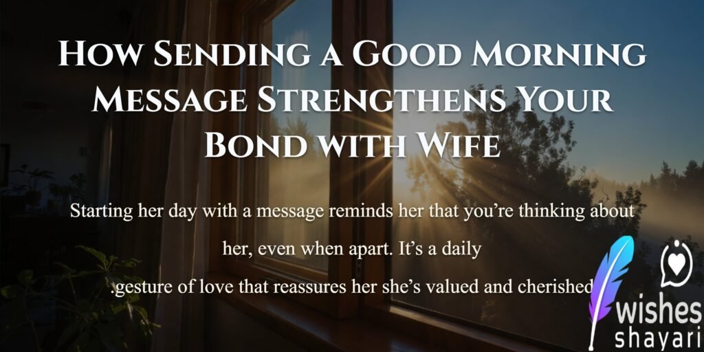 How Sending a Good Morning Message Strengthens Your Bond with Wife