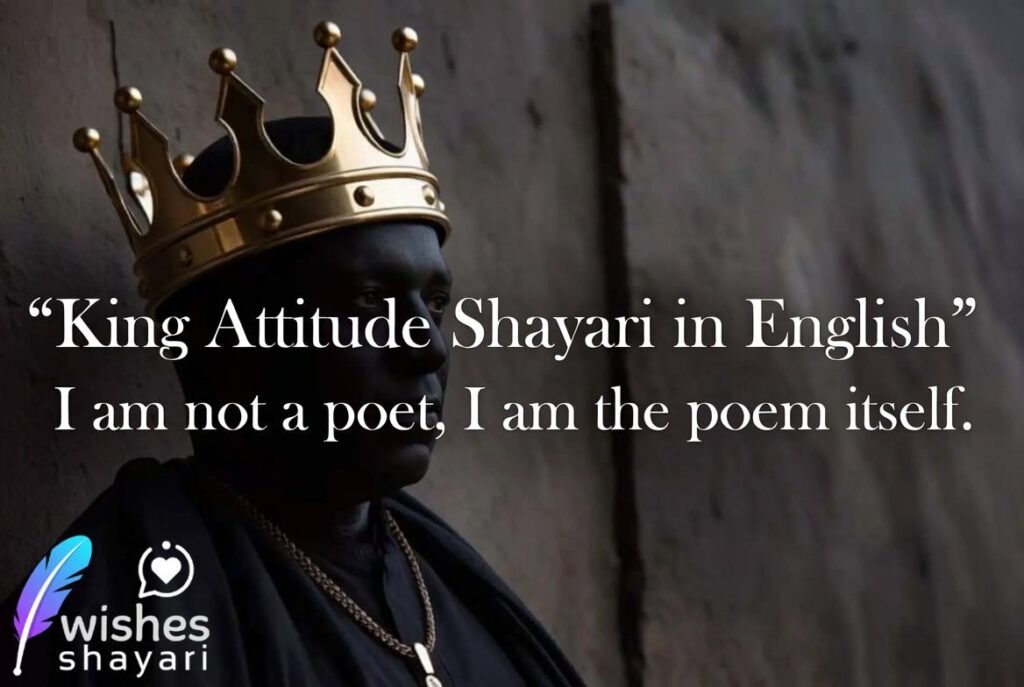 King Attitude Shayari in English
