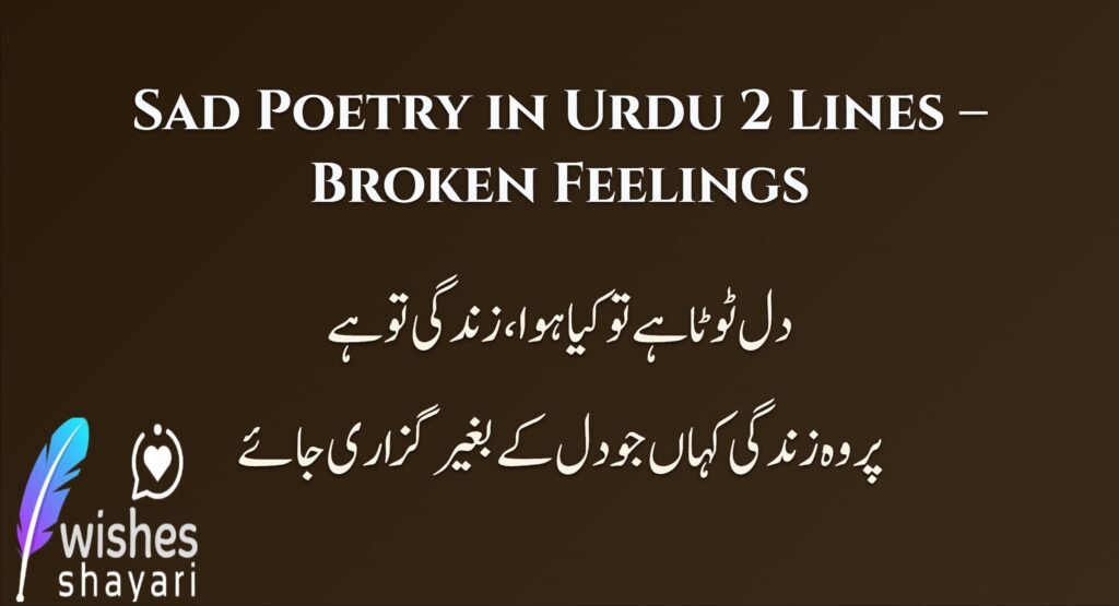 Sad Poetry in Urdu