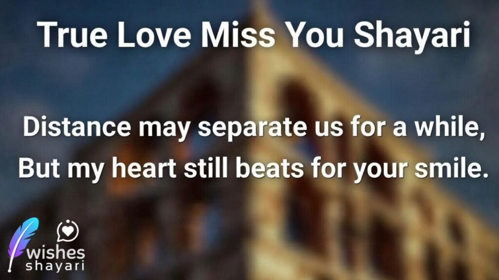 True Love Miss You Shayari