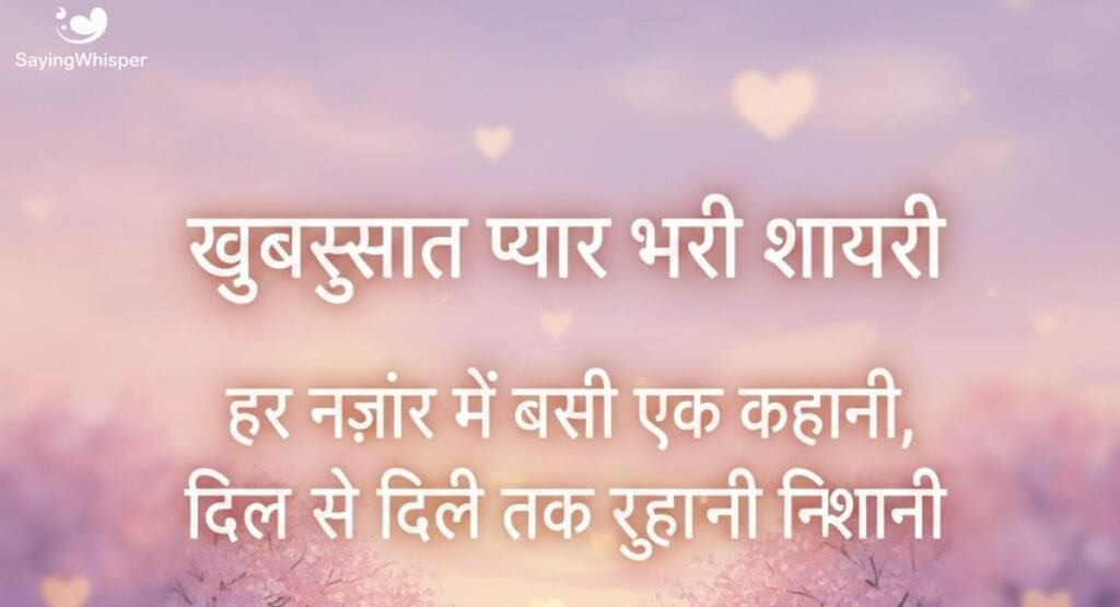 खूबसूरत प्यार भरी शायरी