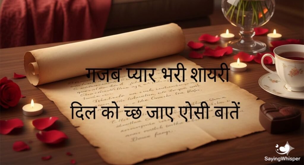 गजब प्यार भरी शायरी