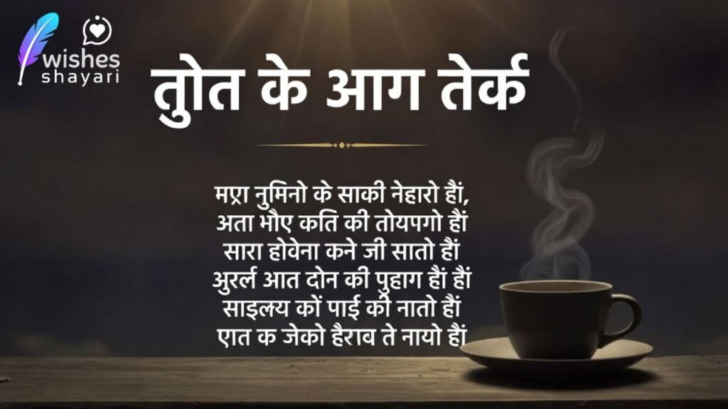 दोस्ती चाय पर शायरी