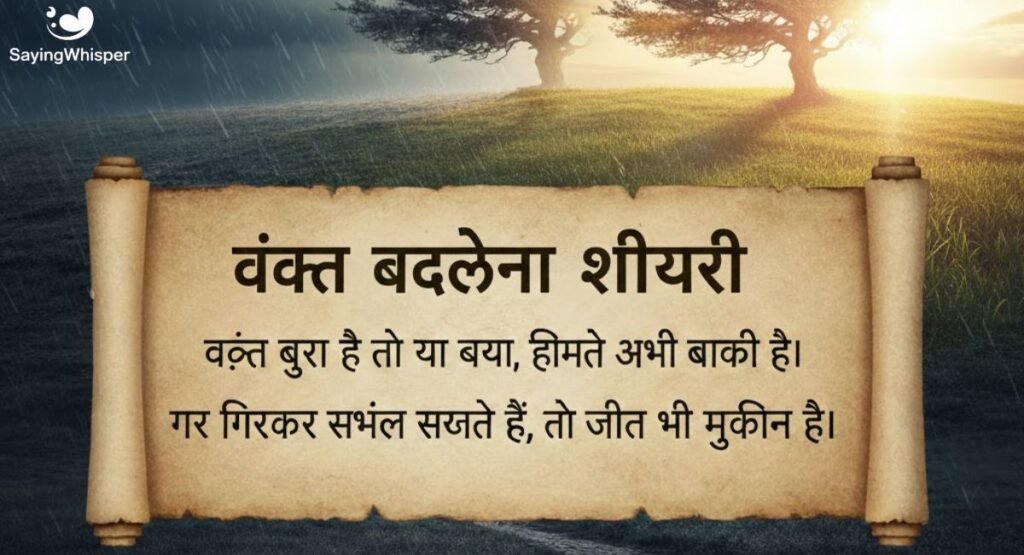 वक्त बदलेगा शायरी