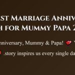 300+ Best Marriage Anniversary Wish for Mummy Papa 2026