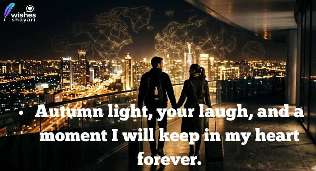 Fall Trip Captions for Couples