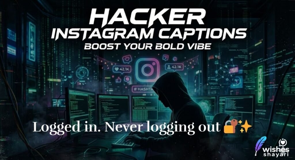 Hacker Instagram Captions with Emojis